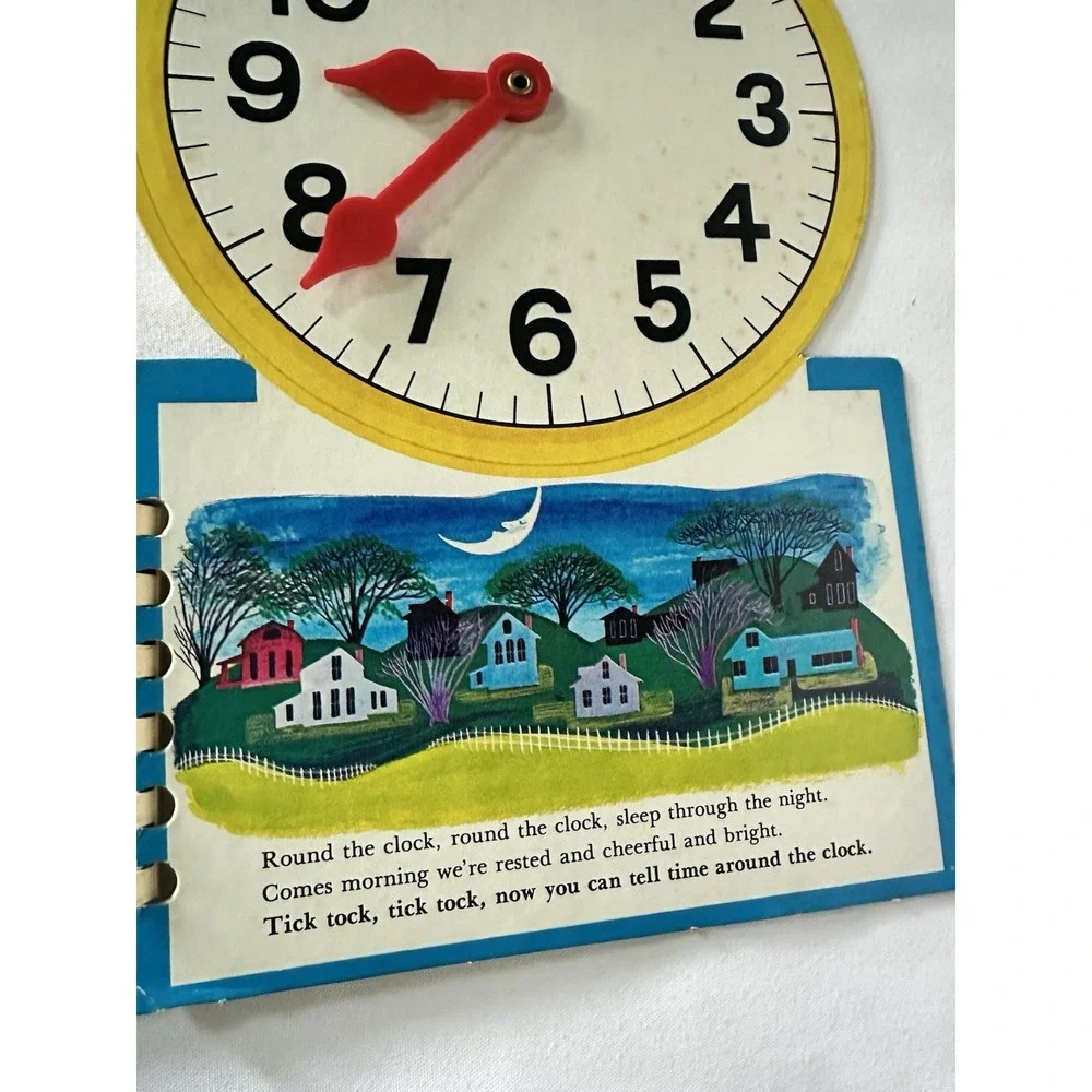 Vintage The Clock Book A Golden Play And Learn Interactive Book Birds 1980‎